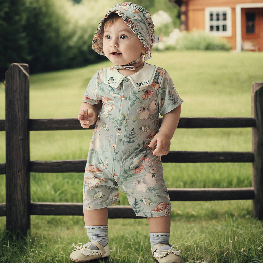 Romper in Mushroom