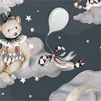 100% Long-Staple Cotton Baby Romper – Woodland Animal Print with YKK Zipper