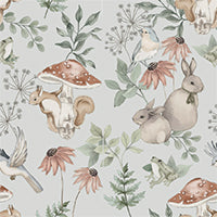 Lightweight Down Baby Vest with Floral Woodland Print | Cozy Layering Piece for Cool Weather (0°C–10°C)