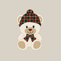 Embroidered Teddy Bear + Cozy Fleece Lining + Baby Romper