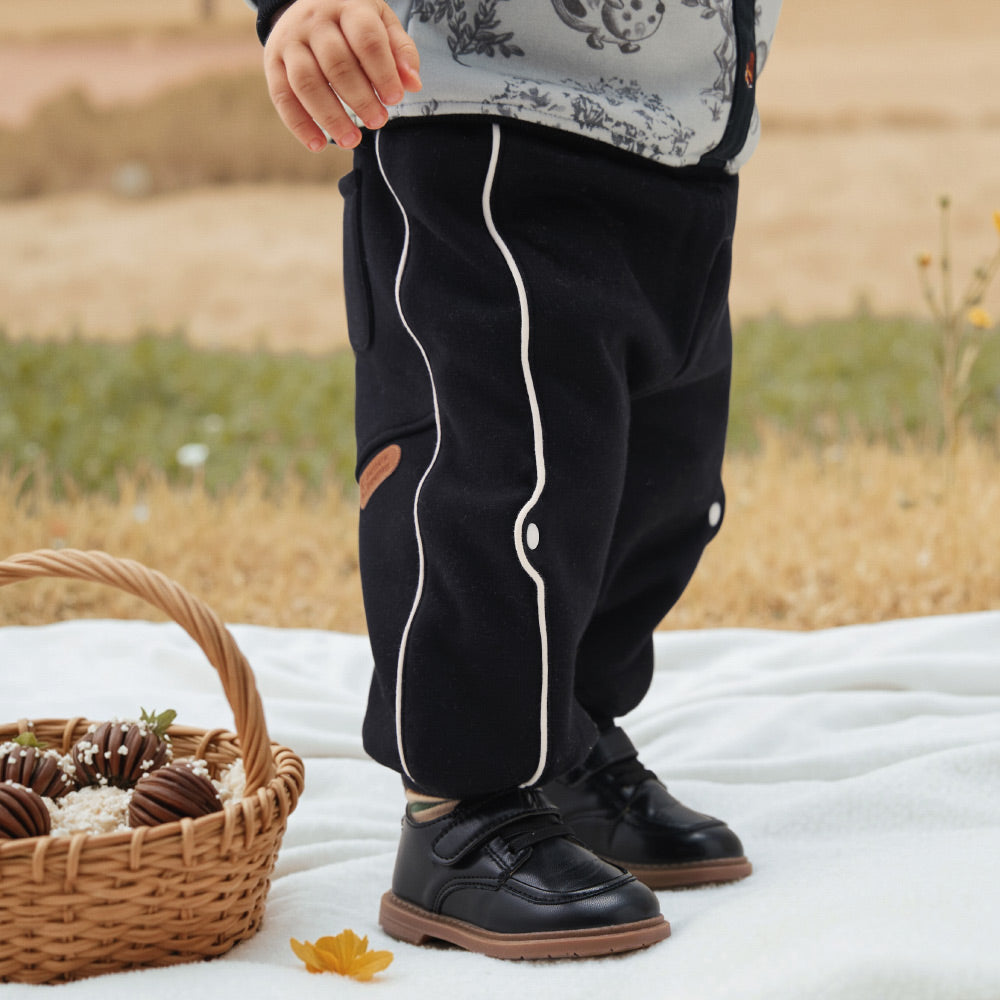Baby & Toddler Fleece Jogger Pants – Cozy Sherpa Warmth, Easy Movement, and Everyday Durability | 15°C–20°C Perfect Wear