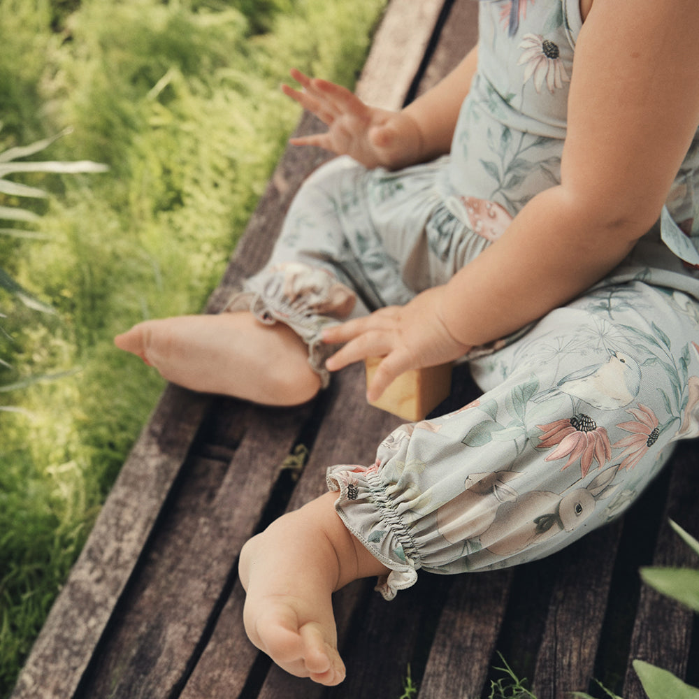 Cotton Baby Pants with Woodland Animals – Soft & Comfortable for Babies, Perfect for Day-to-Day Wear