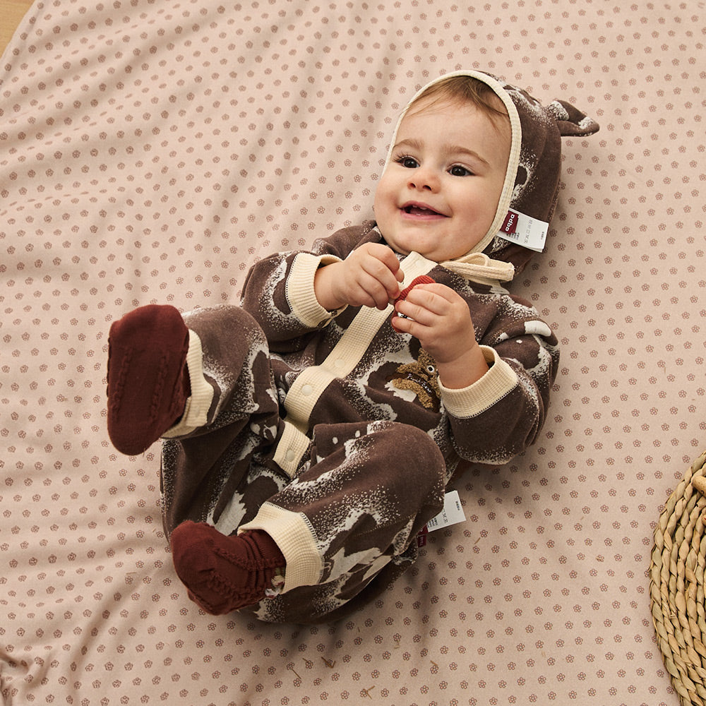 Cozy Cotton Fleece + Teddy Towel Embroidery + Baby Outfit Set