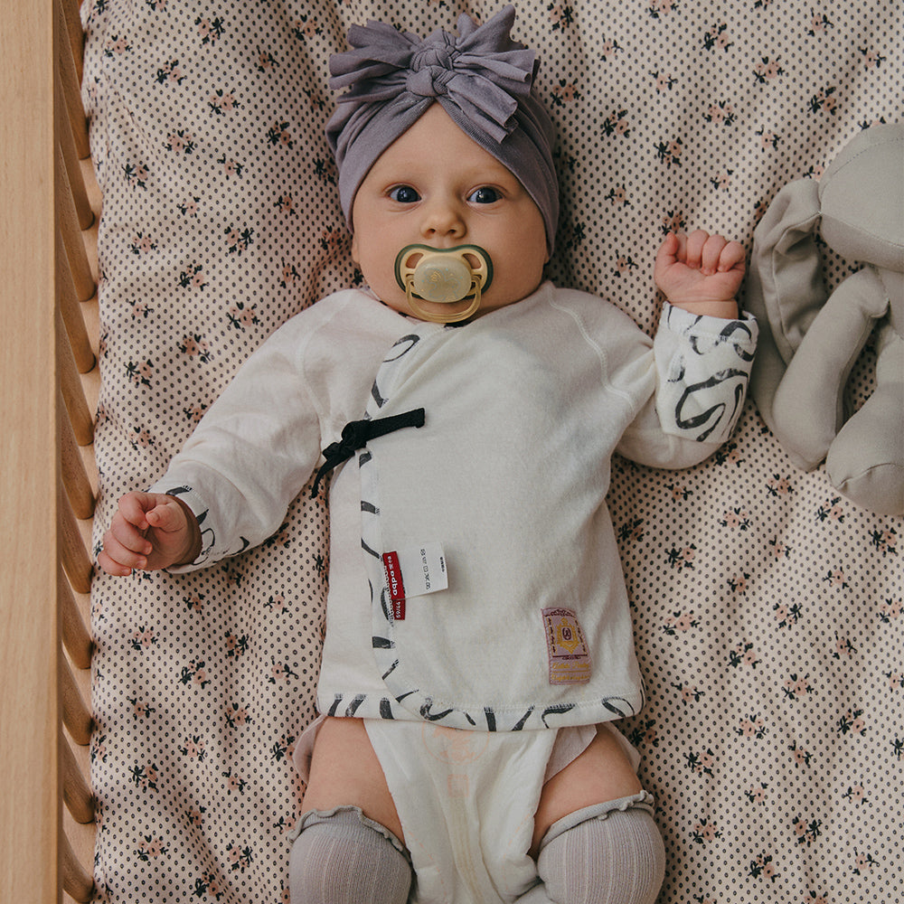 Gentle Start – Island Cotton Newborn Kimono Top