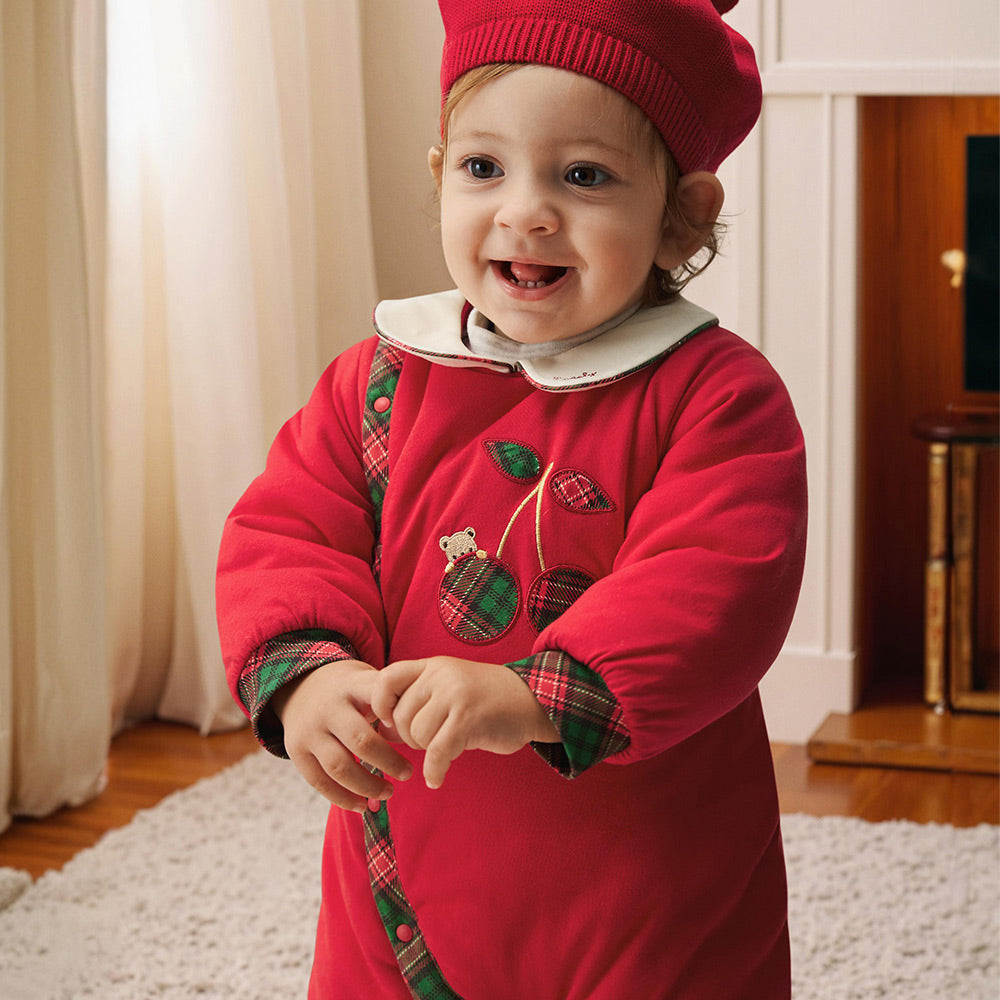 Effortless Layering for Cool Days  Subheading: Lightweight warmth without bulk. Ideal for 15°C–20°C weather — perfect under a jacket, or as a stand-alone outfit indoors. Keeps baby snug but never overheated, even during active play.