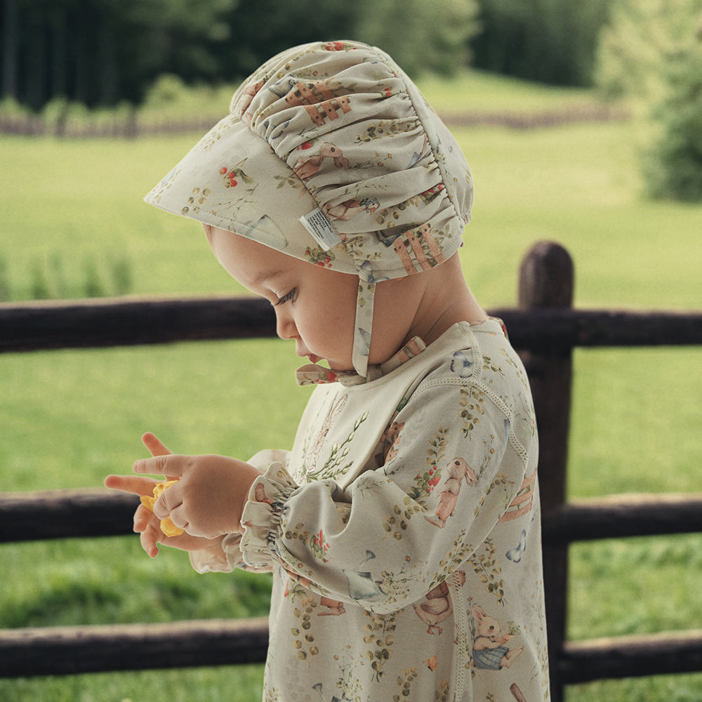 Baby Sun Hat with Fairy Tale Print – Soft & Breathable Protection