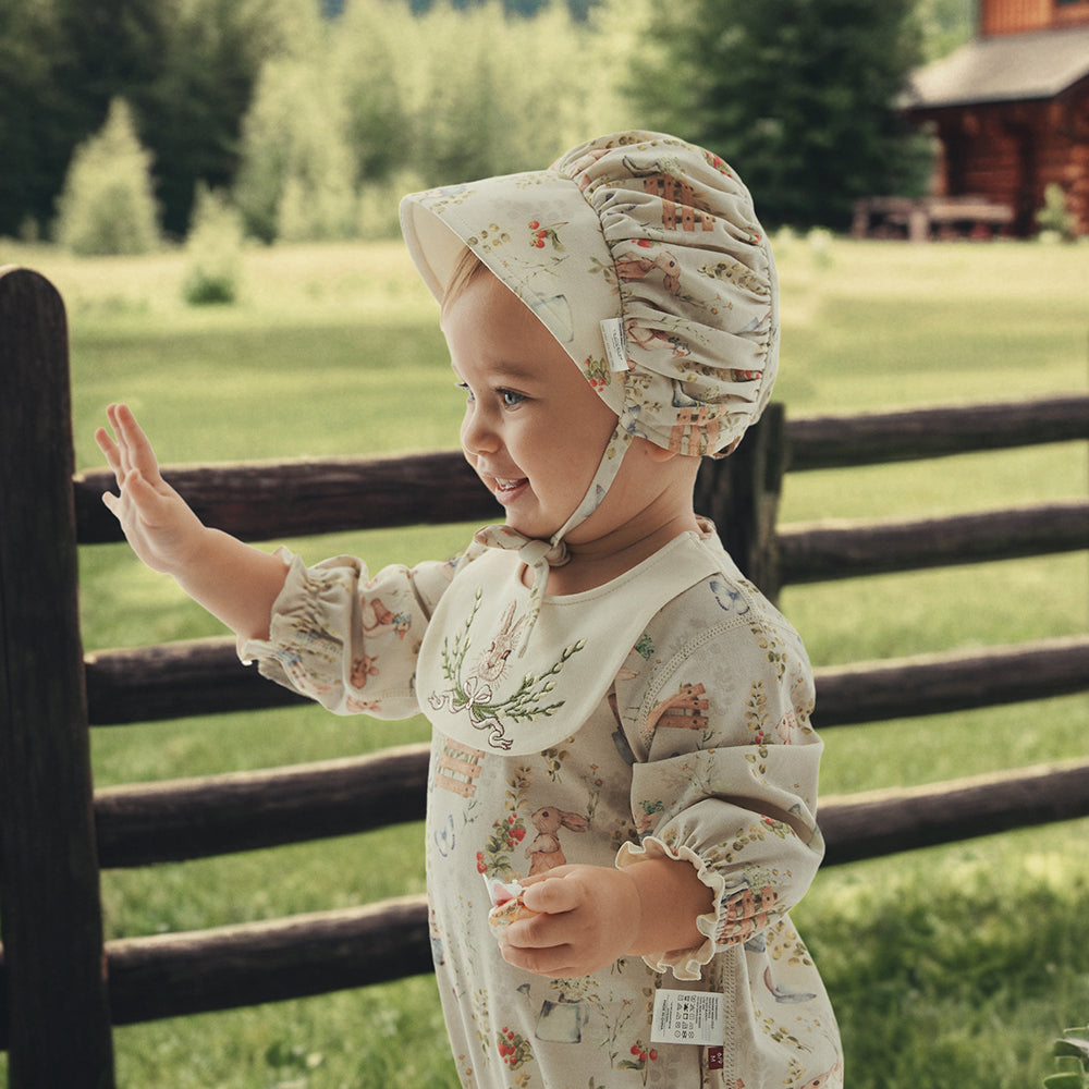 Baby Sun Hat with Fairy Tale Print – Soft & Breathable Protection