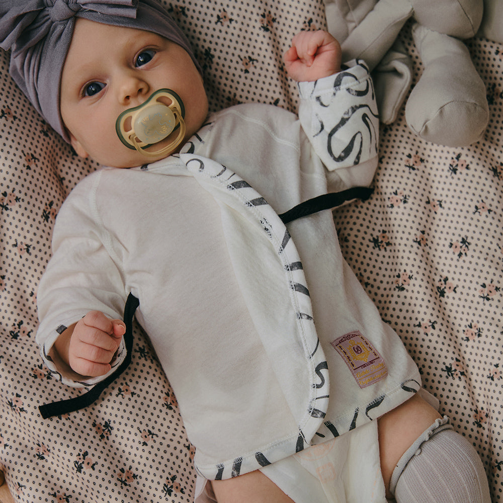 Gentle Start – Island Cotton Newborn Kimono Top