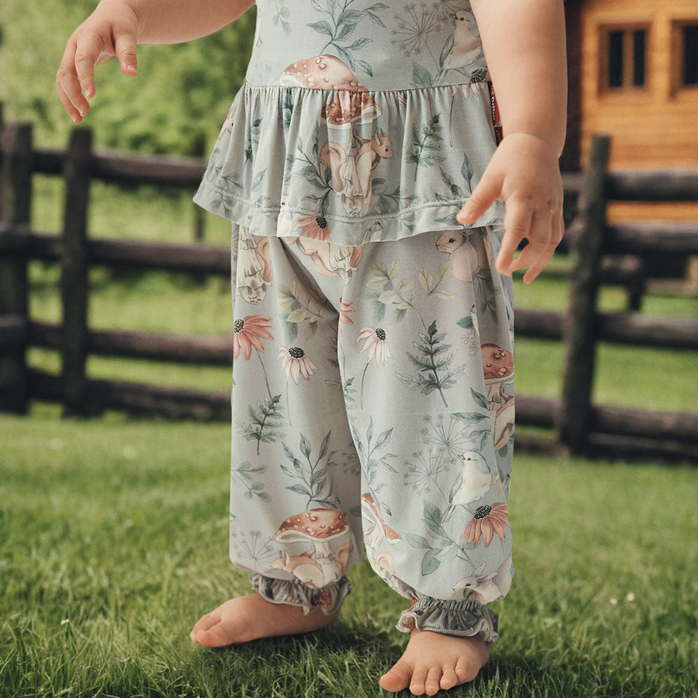 Cotton Baby Pants with Woodland Animals – Soft & Comfortable for Babies, Perfect for Day-to-Day Wear