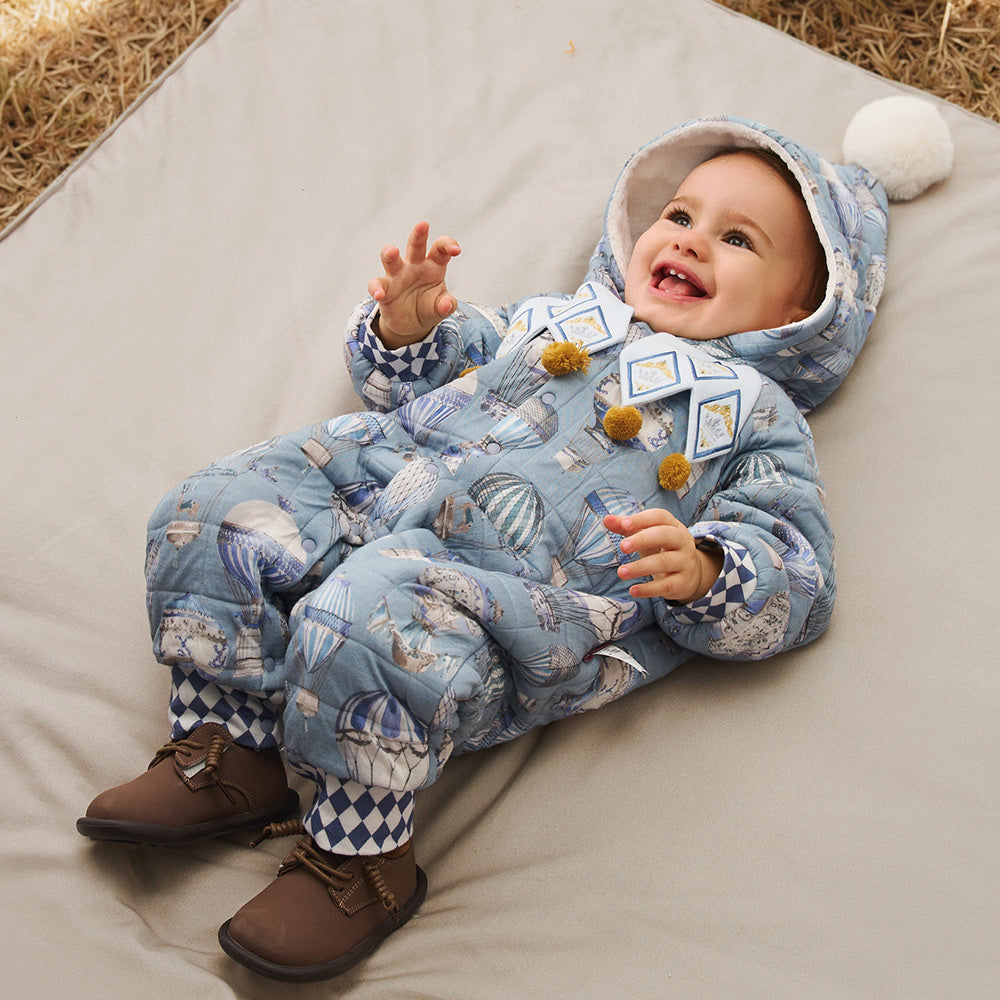 Colorfast Fabric + Balloon Print + Baby Romper