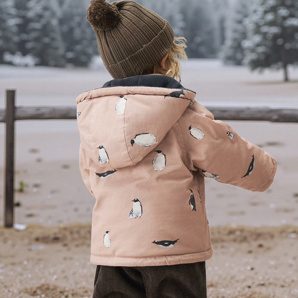 Outdoor Camping-Inspired Baby Thermo Jacket — Soft Fleece-Lined Warmth for 0°C–15°C | Includes Comfort Plush Toy
