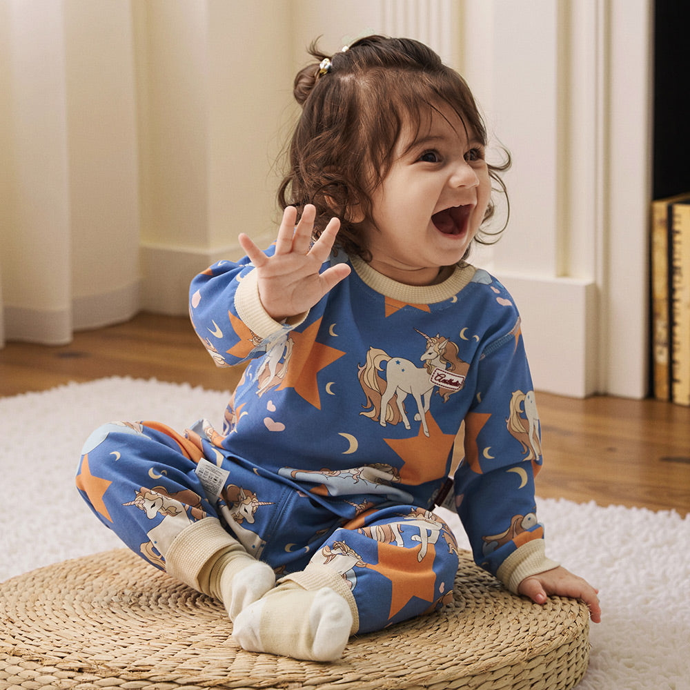 Dreamy Pony Star Pajama Set – Soft Cotton Knit, Gentle on Skin, Cozy Comfort for Sweet Nights