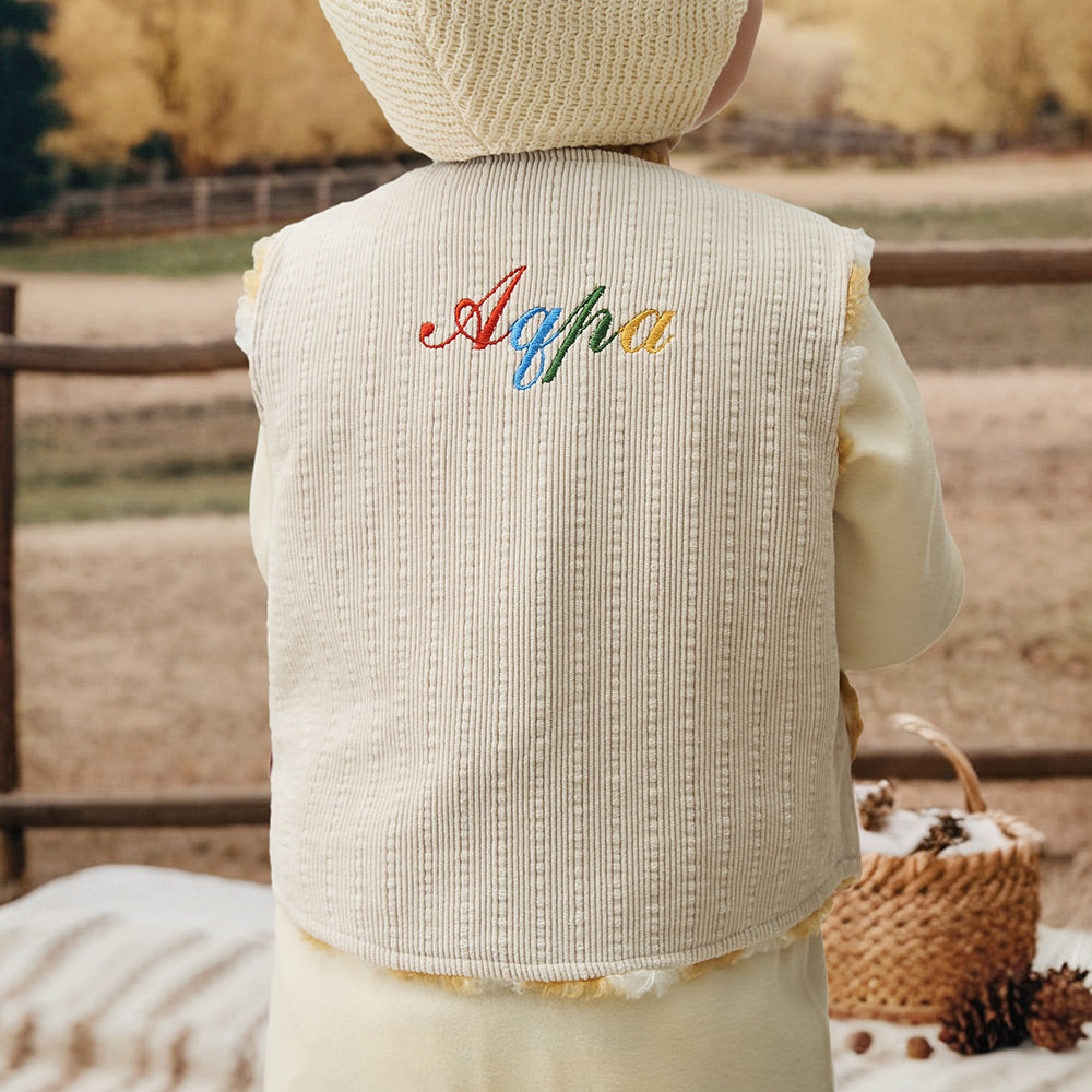 Reversible Fleece Baby Vest | Soft Two-Sided Gilet for Cozy Layering (5°C–20°C)