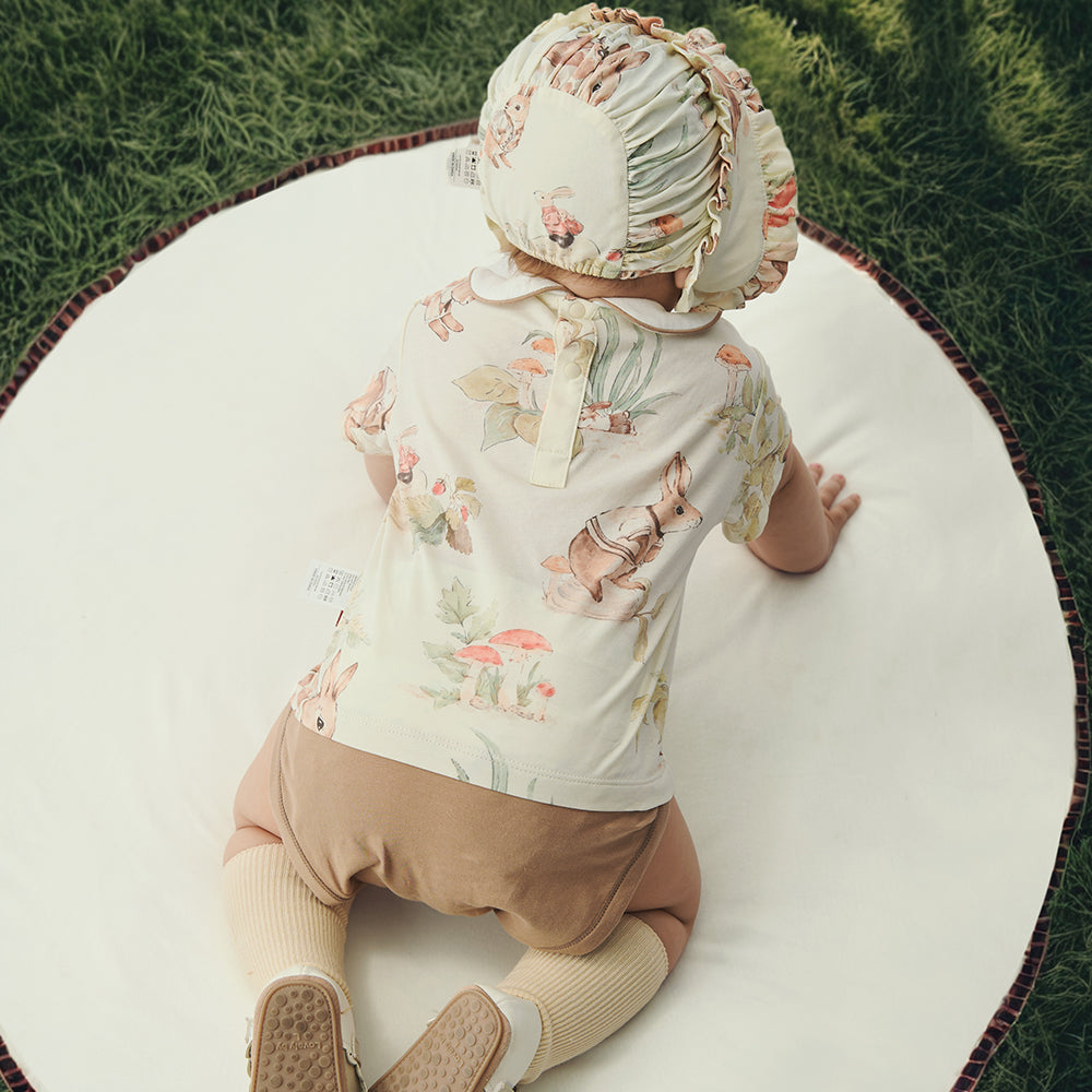 Bunny Meadow Peter Pan Collar Bodysuit