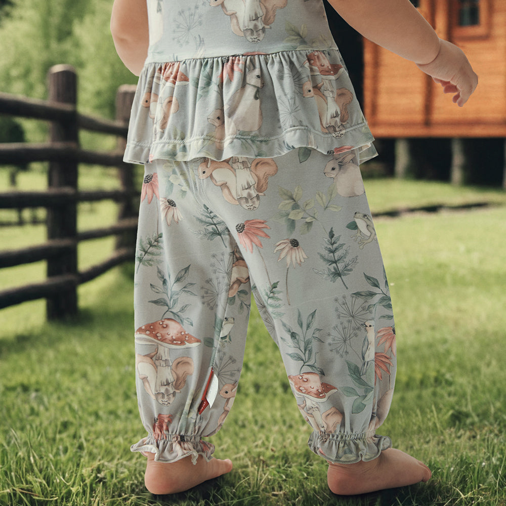 Cotton Baby Pants with Woodland Animals – Soft & Comfortable for Babies, Perfect for Day-to-Day Wear