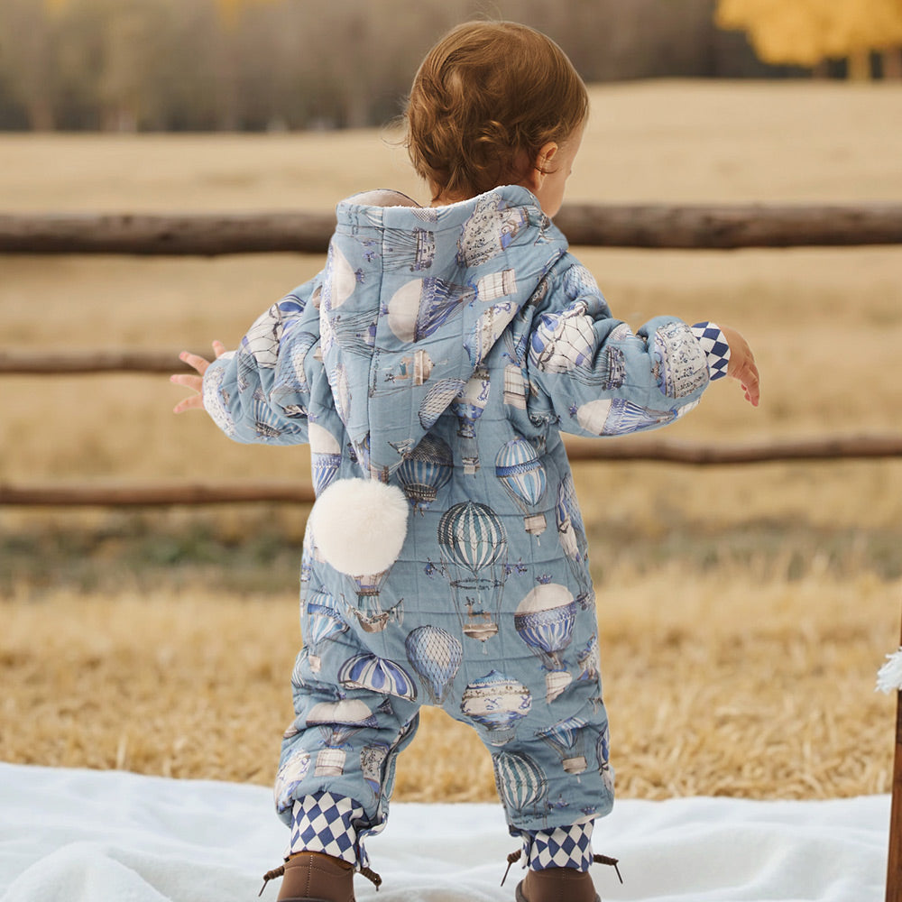 Colorfast Fabric + Balloon Print + Baby Romper