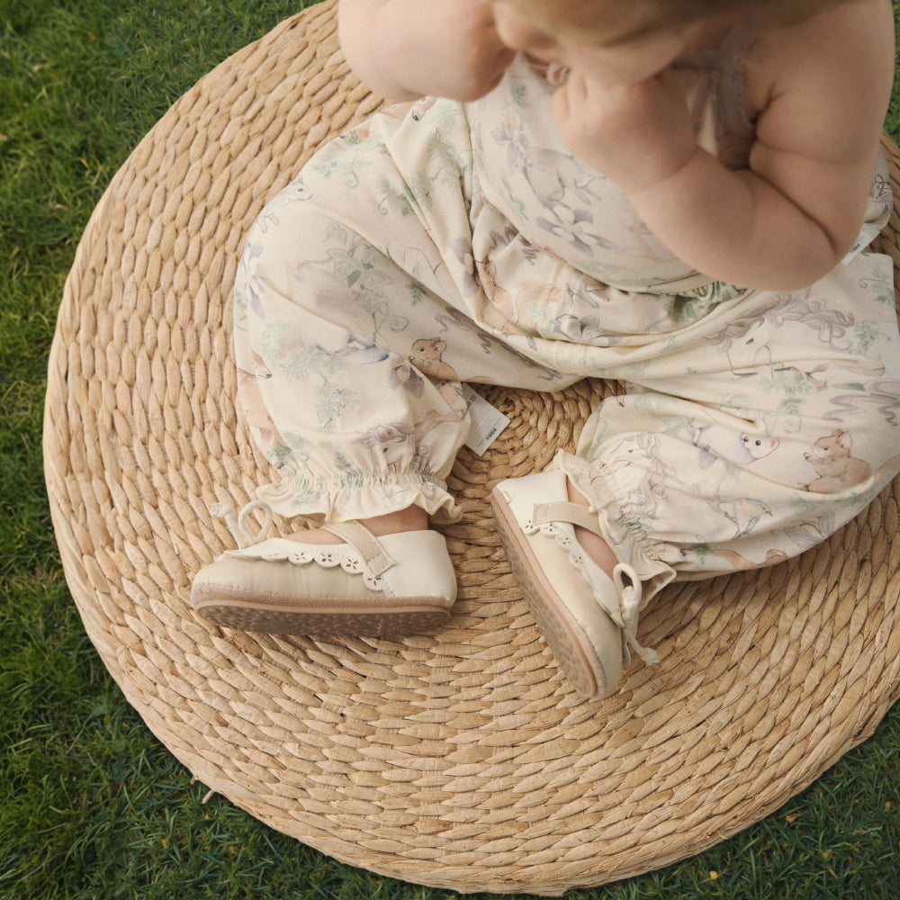 🌿 Enchanted Forest Baby Pants | Soft Modal & Cotton Blend