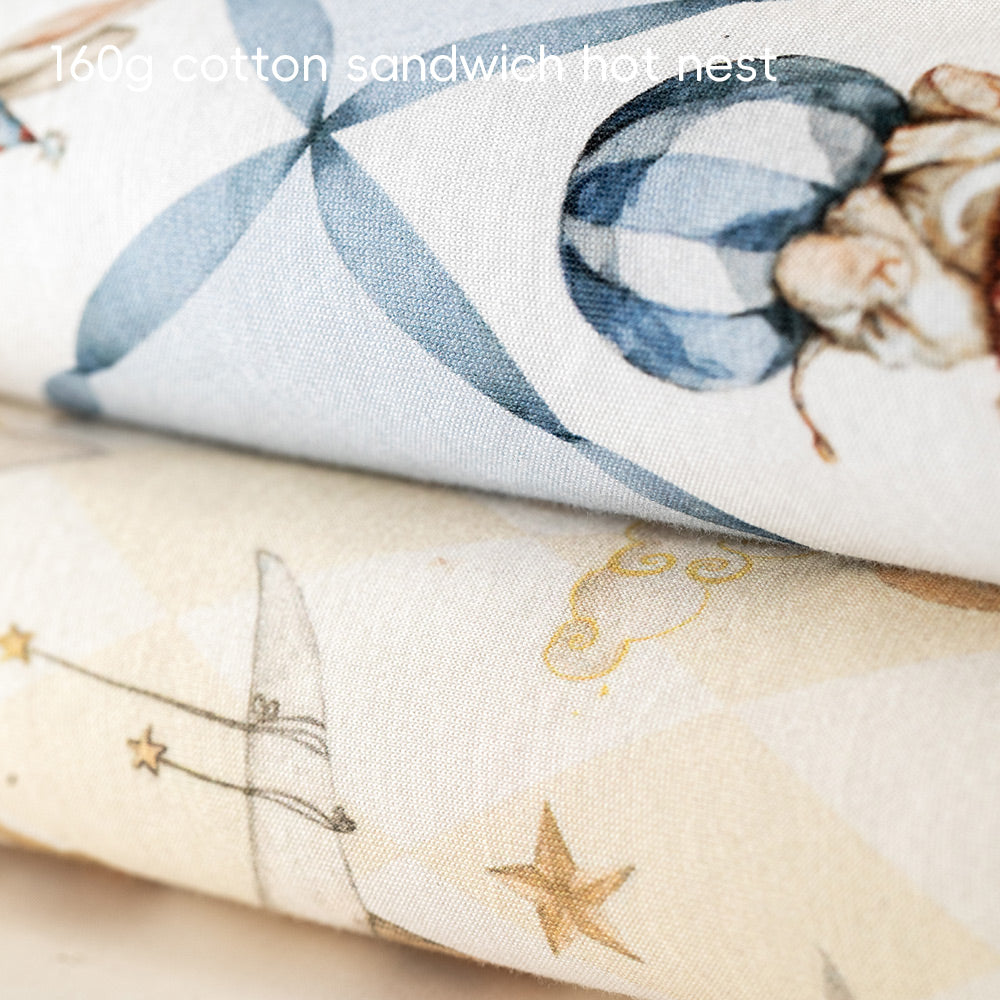 Vintage-Inspired Cotton Baby Romper with Peter Pan Collar | Cozy Storybook Print One-Piece (5°C–15°C)