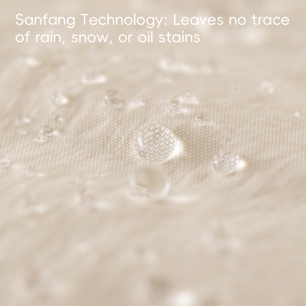 90% Down Baby Snowsuit in Cream Knit Texture | Warm Waterproof One-Piece (-5°C to 10°C)