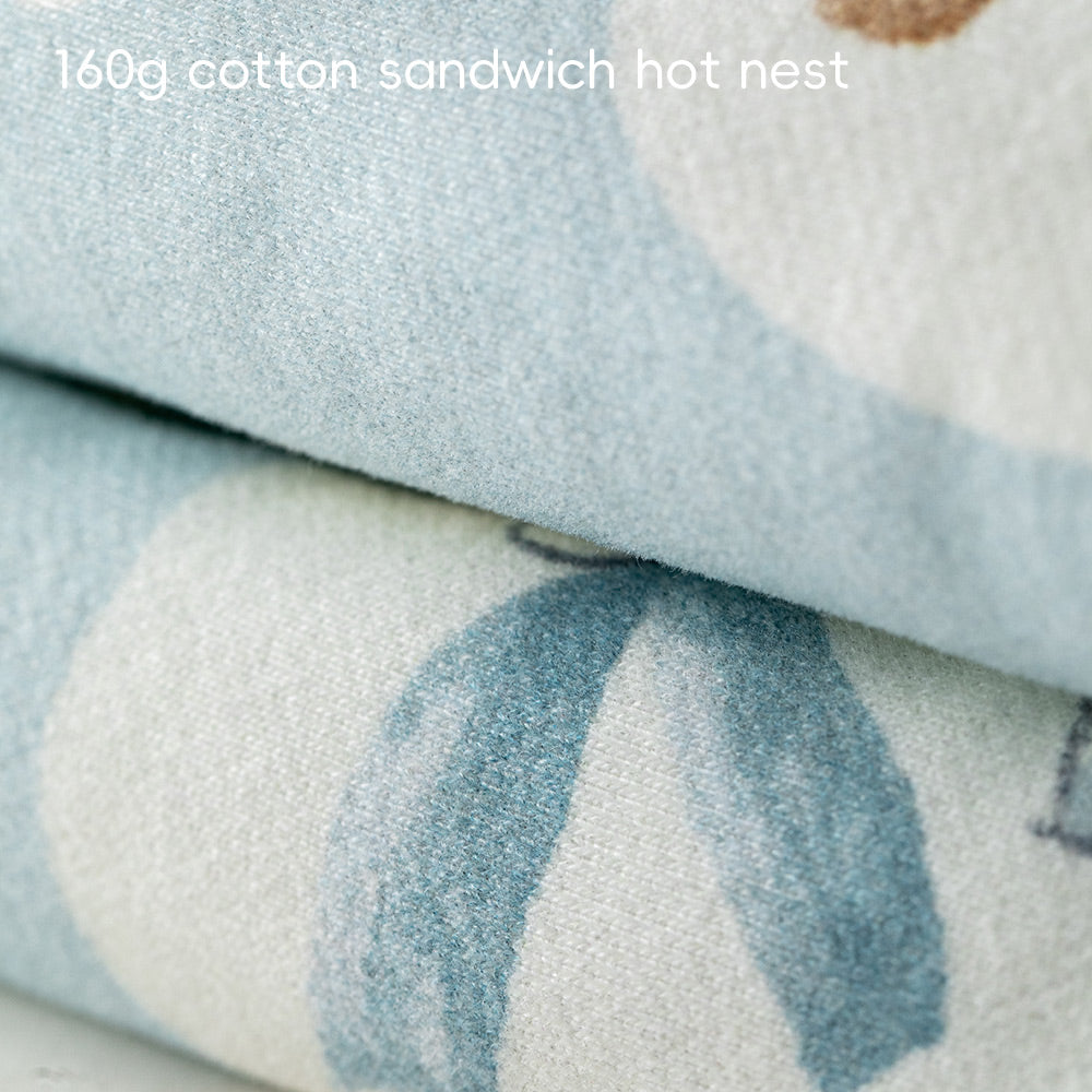 Soft Cotton Padded Baby Jacket with Arctic Animal Print | Cozy Lightweight Winter Hooded Coat (5°C~15°C)