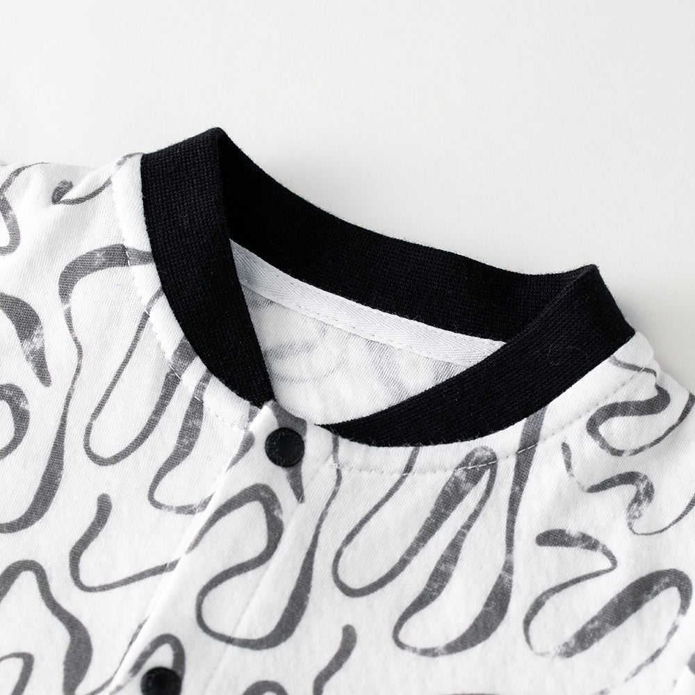 Playful Comfort – Abstract Print One-Piece