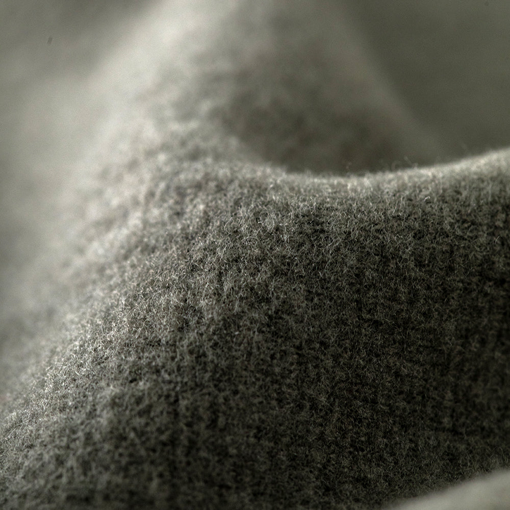 Wool Blend Baby Hoodie – Double Zipper