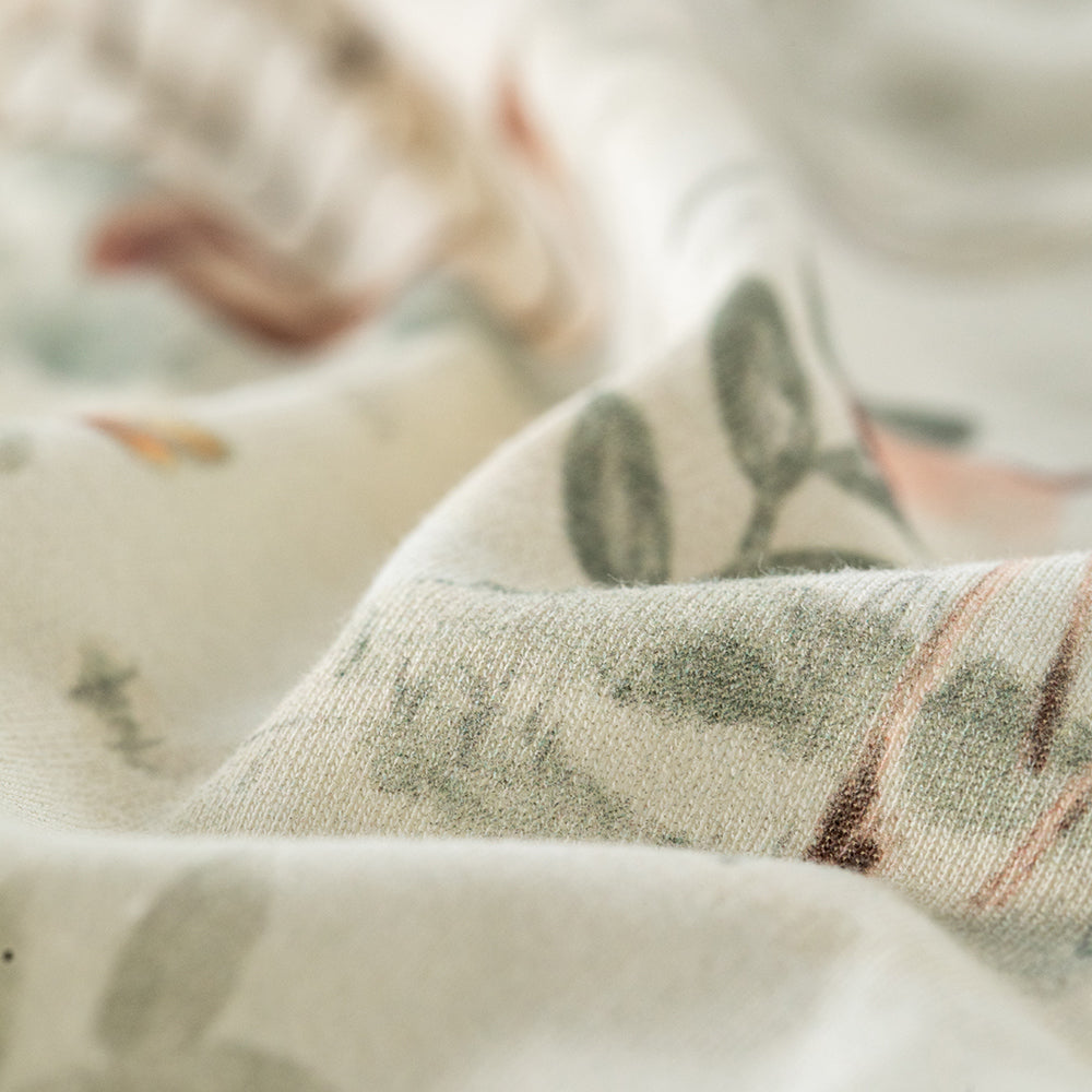 Luxurious Cotton Embroidered Bear Pajamas | Warm Fairytale Baby Bodysuit