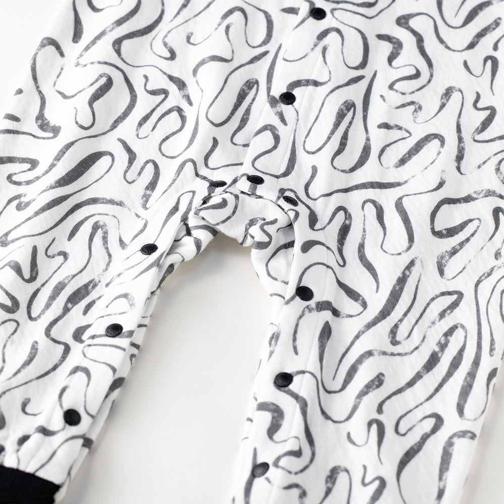 Playful Comfort – Abstract Print One-Piece