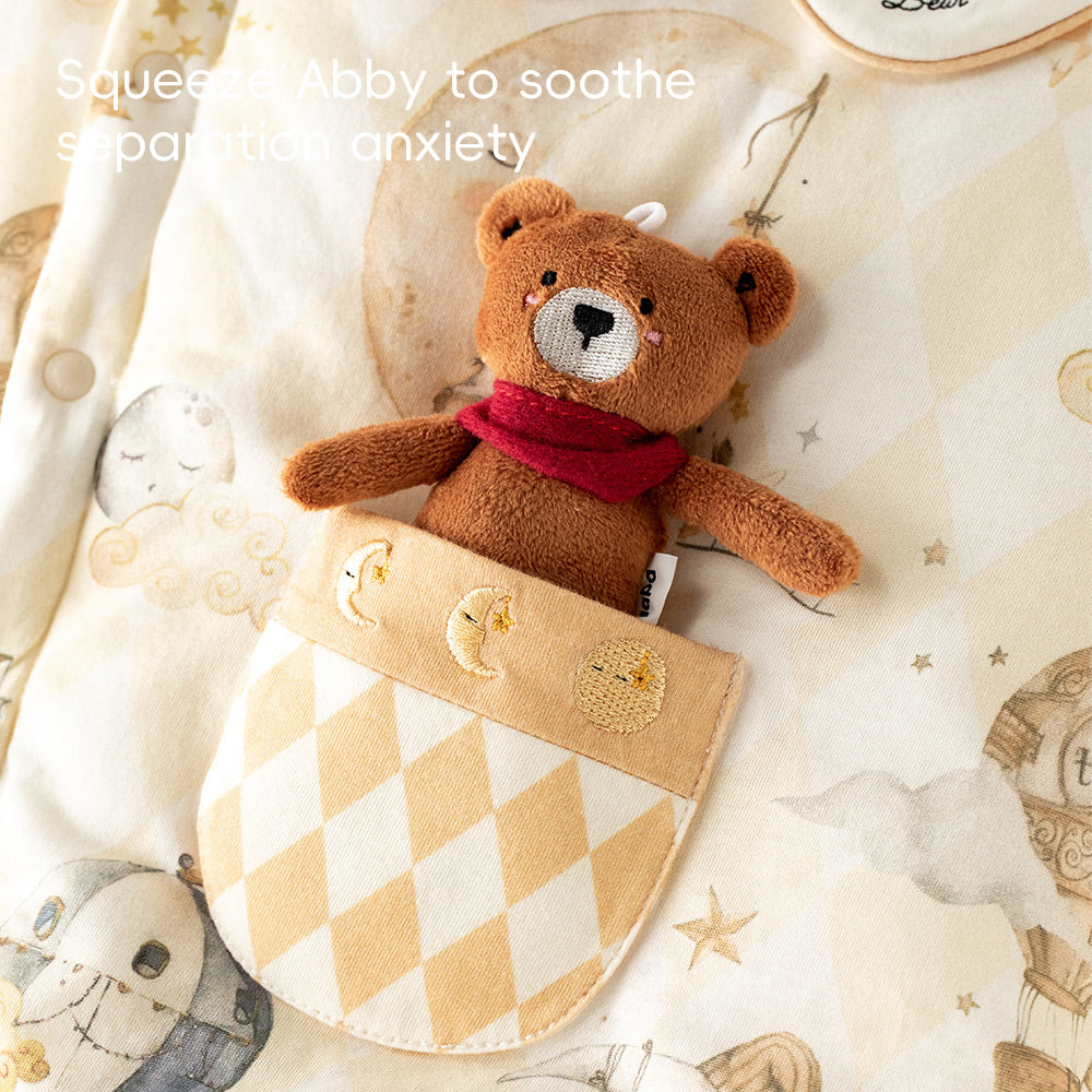 Vintage-Inspired Cotton Baby Romper with Peter Pan Collar | Cozy Storybook Print One-Piece (5°C–15°C)