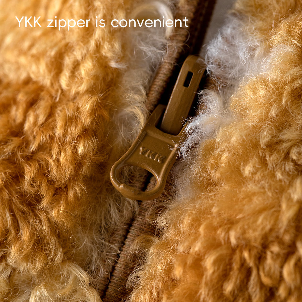 Soft Fleece-Lined Baby Jacket | Cozy Corduroy-Look Hooded Coat for Cool Weather (5°C–15°C)