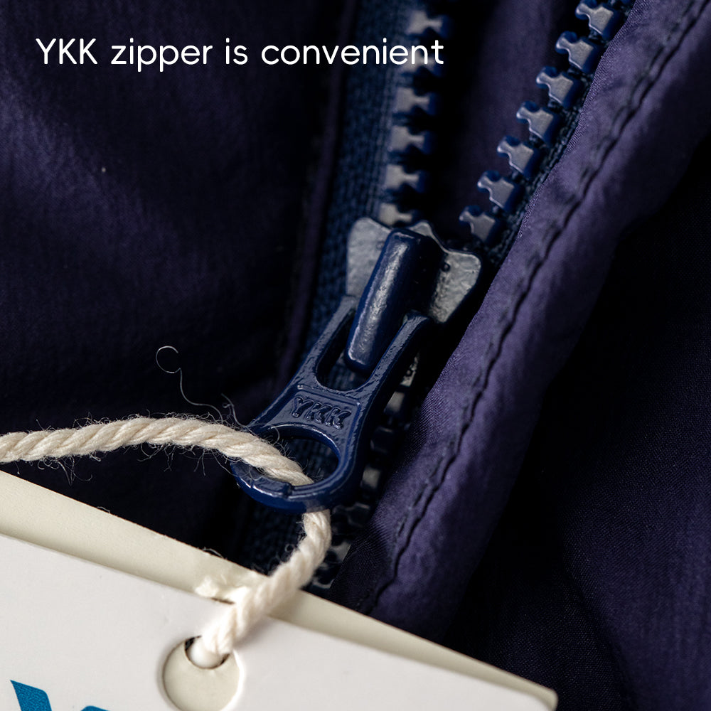 90% Down Baby Winter Jacket in Midnight Blue | Warm Waterproof Coat (-5°C to 10°C)