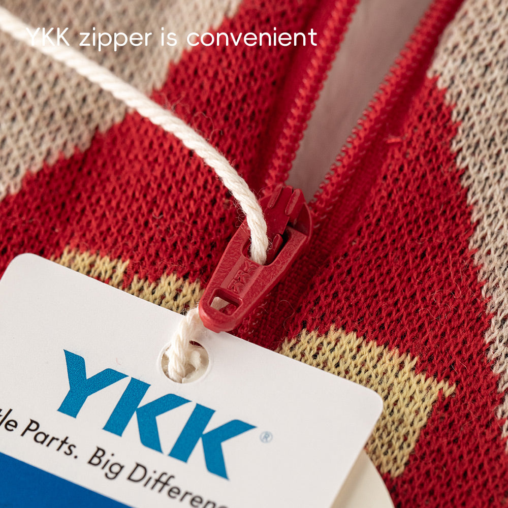 Fair Isle Knit-Look Baby Romper with Fleece Lining | Cozy Holiday One-Piece (10°C–20°C)