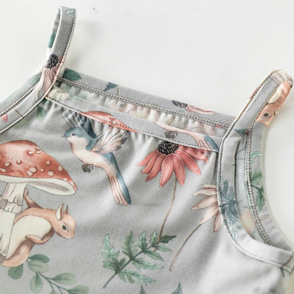 Cotton Mo Camisole Vest in mushroom
