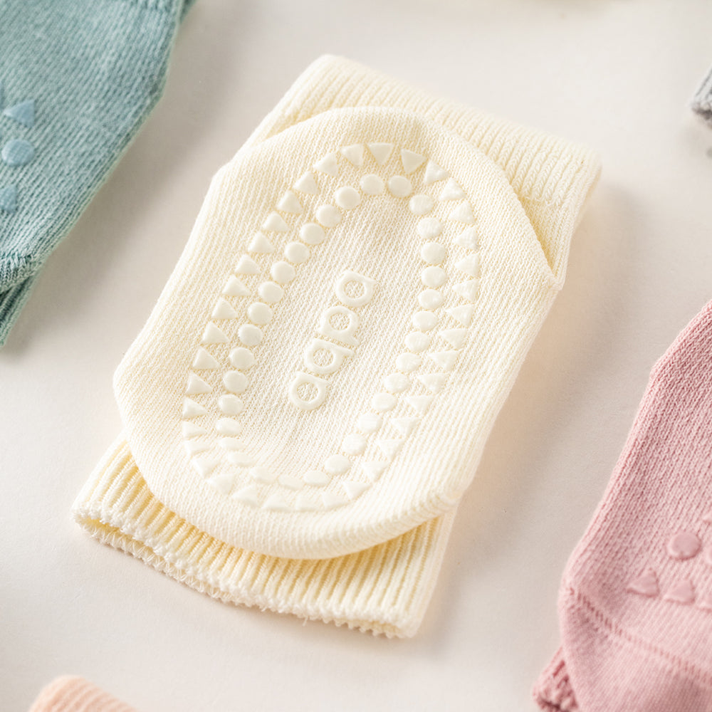 Seamless Baby Socks + Anti-Slip Sole + Toddler Knee-High Design