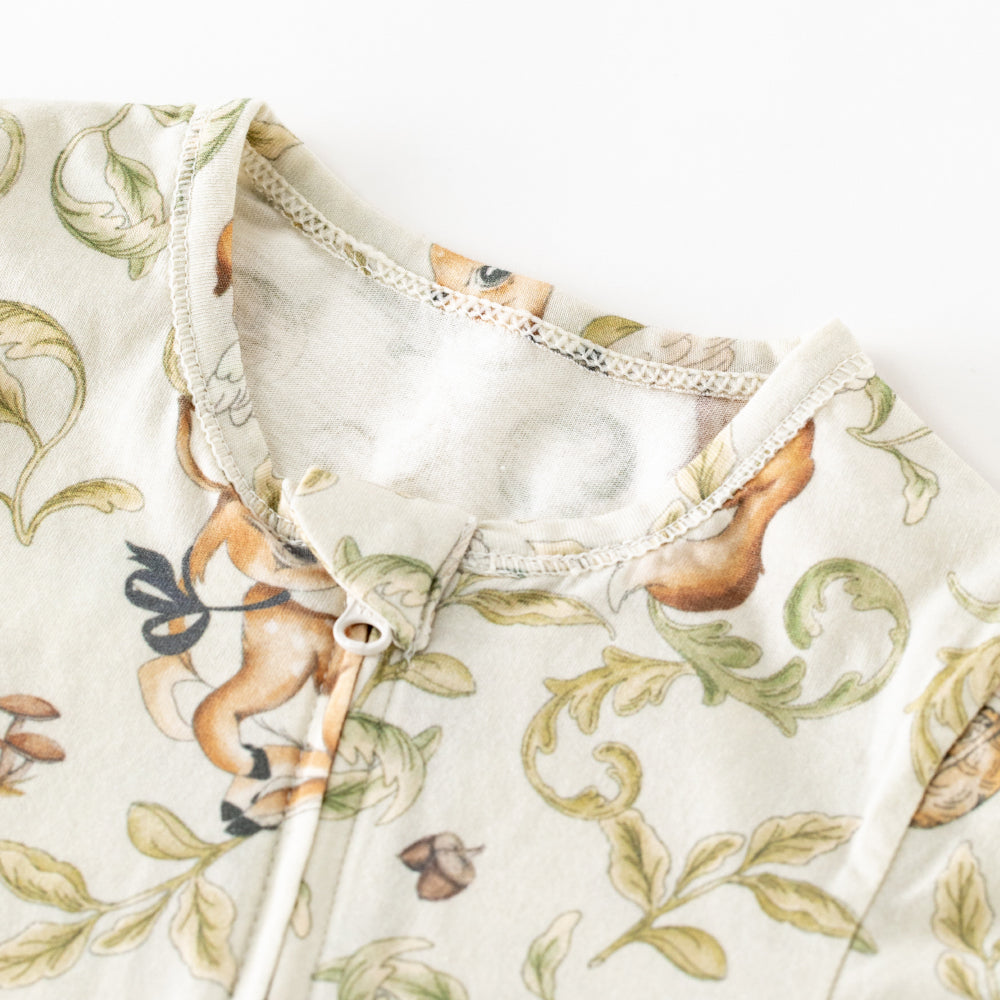 🐰 Enchanted Woodland Zip-Up Romper for Baby | Soft & Breathable | Ideal for Sweet Dreams 🌸