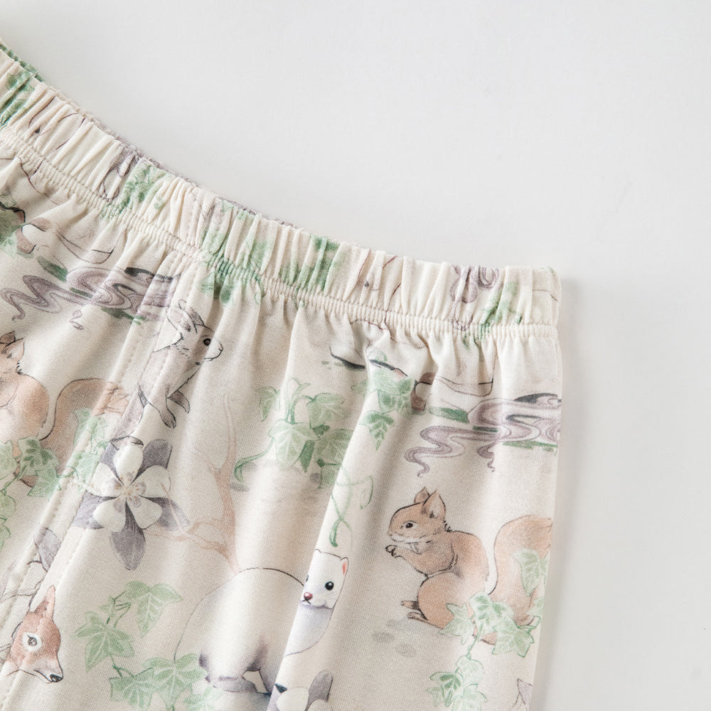 🌿 Enchanted Forest Baby Pants | Soft Modal & Cotton Blend
