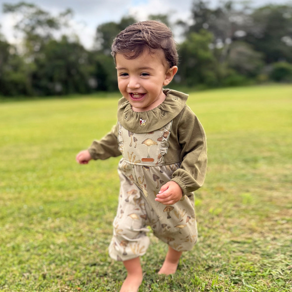 Woodland Mushroom – Cotton Baby Romper