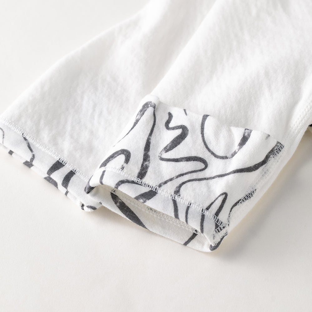 Gentle Start – Newborn Island Cotton Kimono Romper