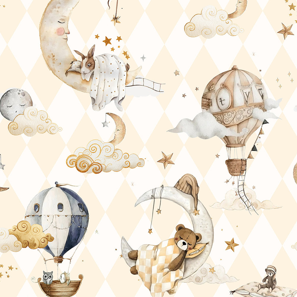 Vintage-Inspired Cotton Baby Romper with Peter Pan Collar | Cozy Storybook Print One-Piece (5°C–15°C)