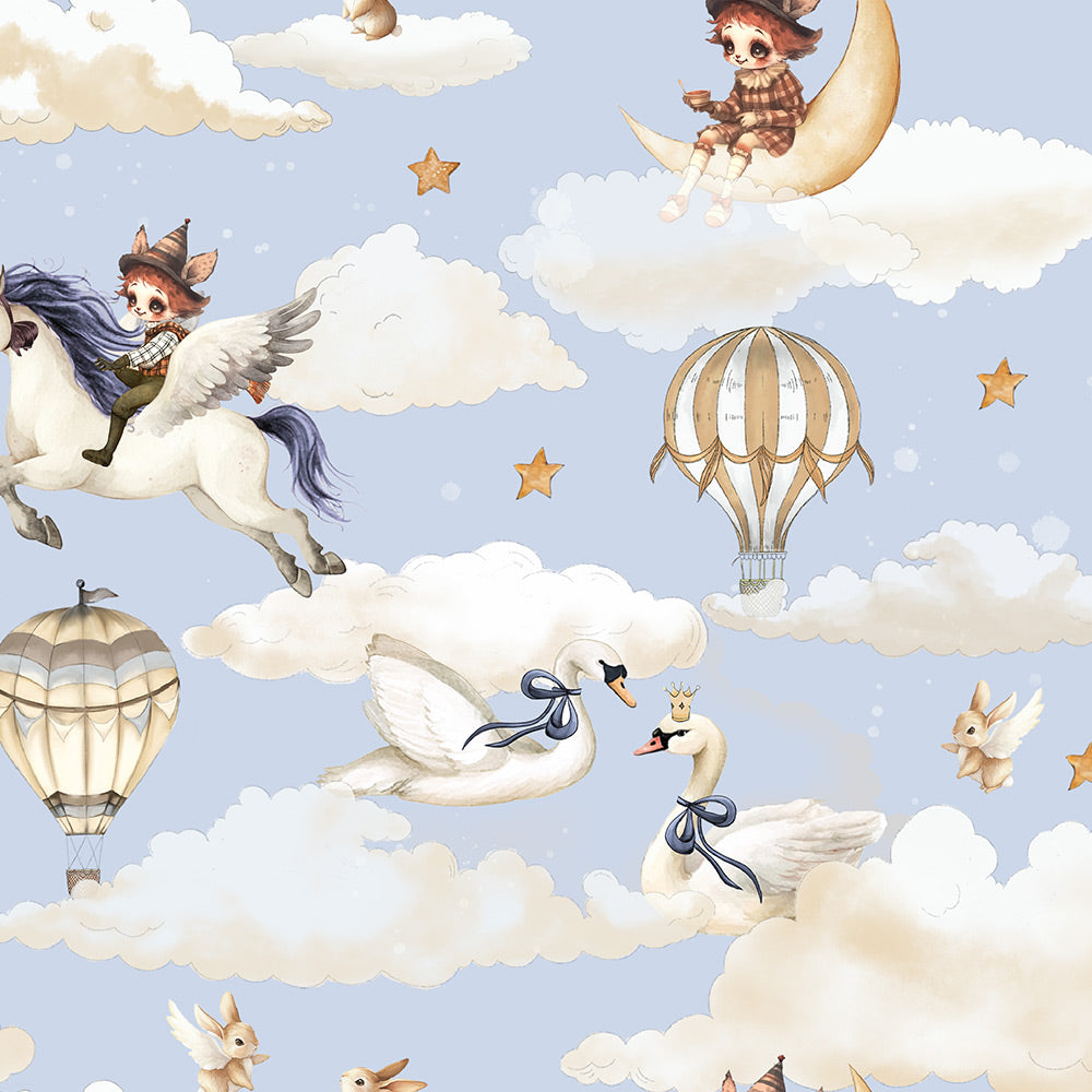 Baby Cloud Unicorn Romper – 3-Layer Thermal Cotton Jumpsuit with YKK Zipper | 160g Padding for 5℃–10℃ Weather