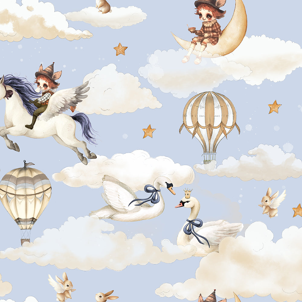 Soft Cotton Baby Romper with Hot Air Balloon Print | Cozy Lightweight One-Piece (10°C–15°C)