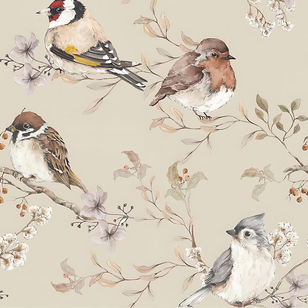 Sandwich-Layer Cotton + Bird Embroidery Collar + Baby Winter Romper