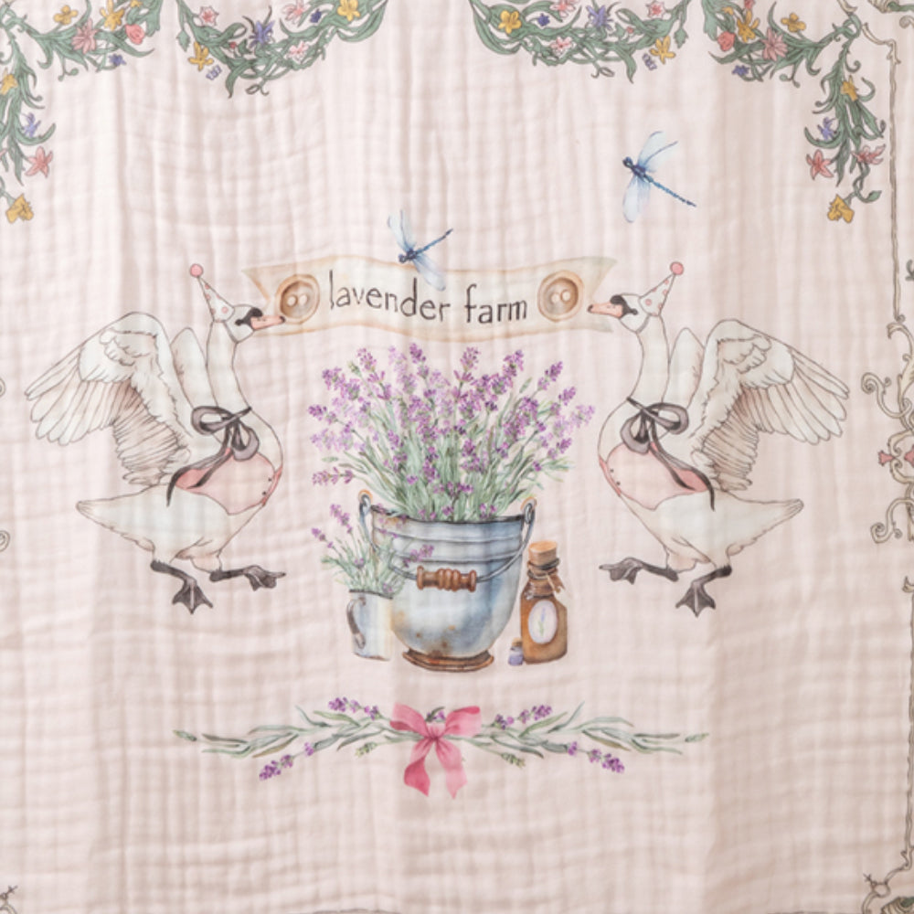 🕊️ Lavender Dreams Muslin Towel – Lightweight, Breathable, Beautiful 🕊️