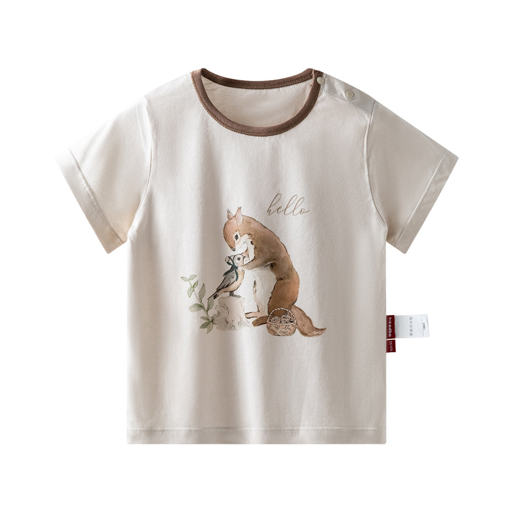 🦌 Woodland Friends Cotton Set — 2-Piece Outfit for Everyday Play