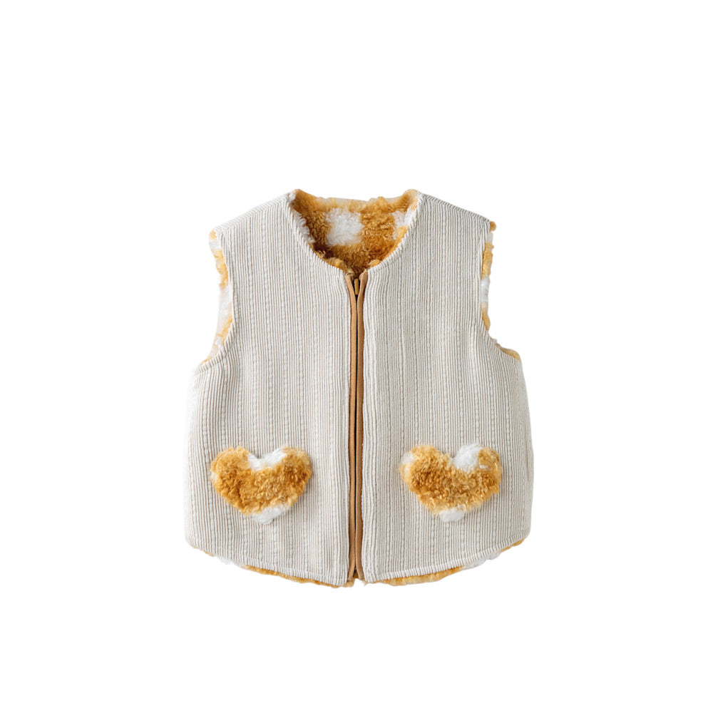 Reversible Fleece Baby Vest | Soft Two-Sided Gilet for Cozy Layering (5°C–20°C)
