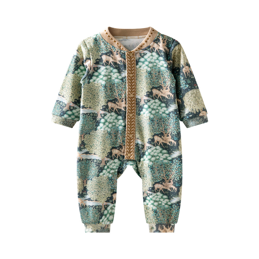Traditional Charm: Baby's Gentle Journey in Nature