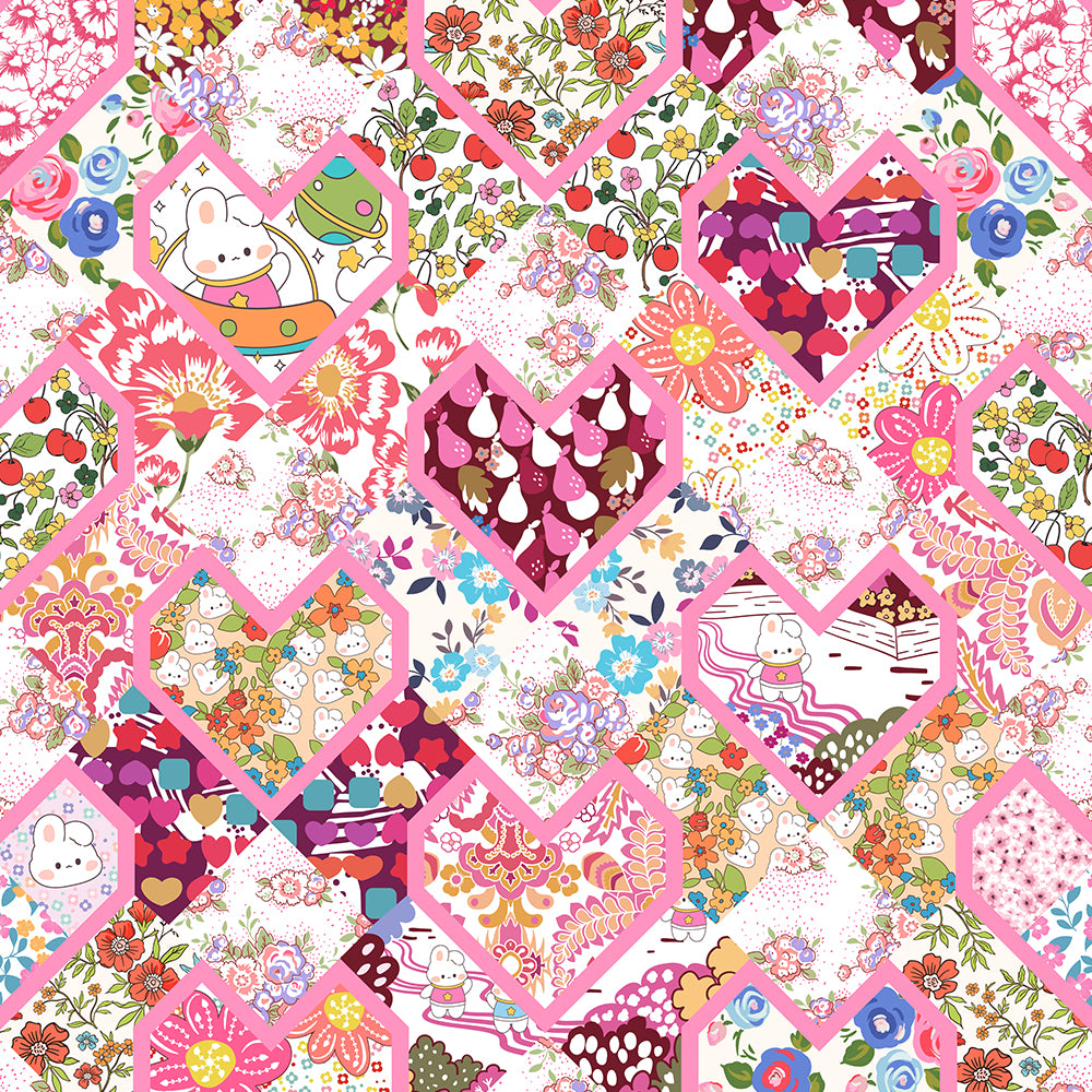 Pink Floral Twill Baby Romper 🌸