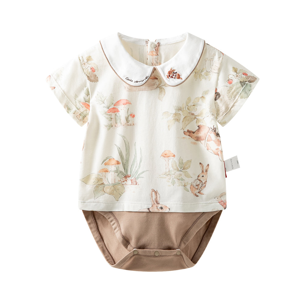 Bunny Meadow Peter Pan Collar Bodysuit