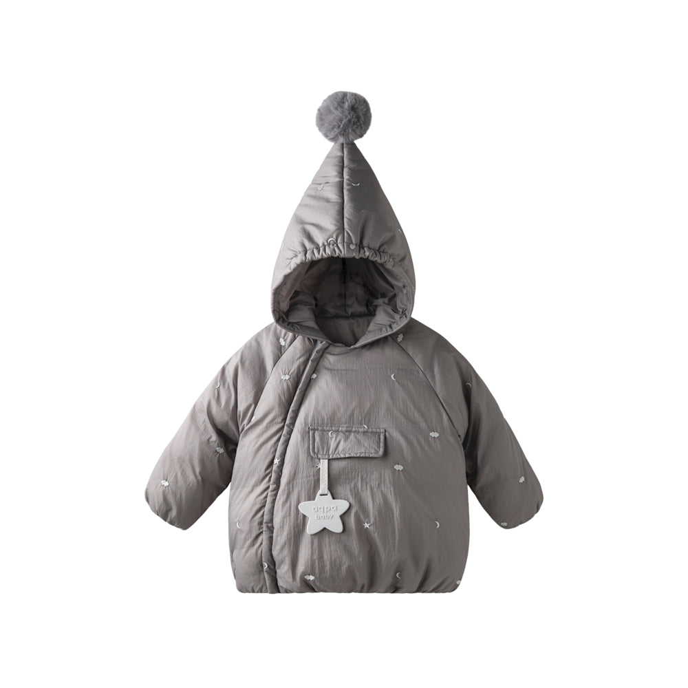 90% Down Baby Winter Jacket in Midnight Blue | Warm Waterproof Coat (-5°C to 10°C)