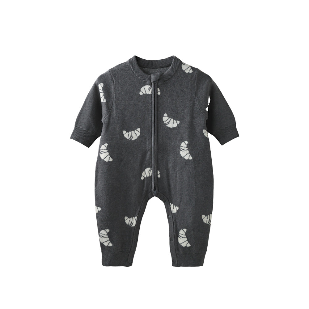 Baby Wool Knit Jumpsuit – Air+ Active Wool Fibers for Lightweight Warmth | Breathable, Cozy, and Perfect for 15°C–20°C Days